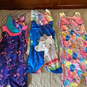 Girls leotards size 6-8, seven total for $25